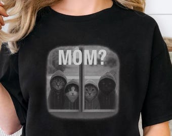 Cat Mom T-Shirt, Funny Cat Lover Graphic Tee