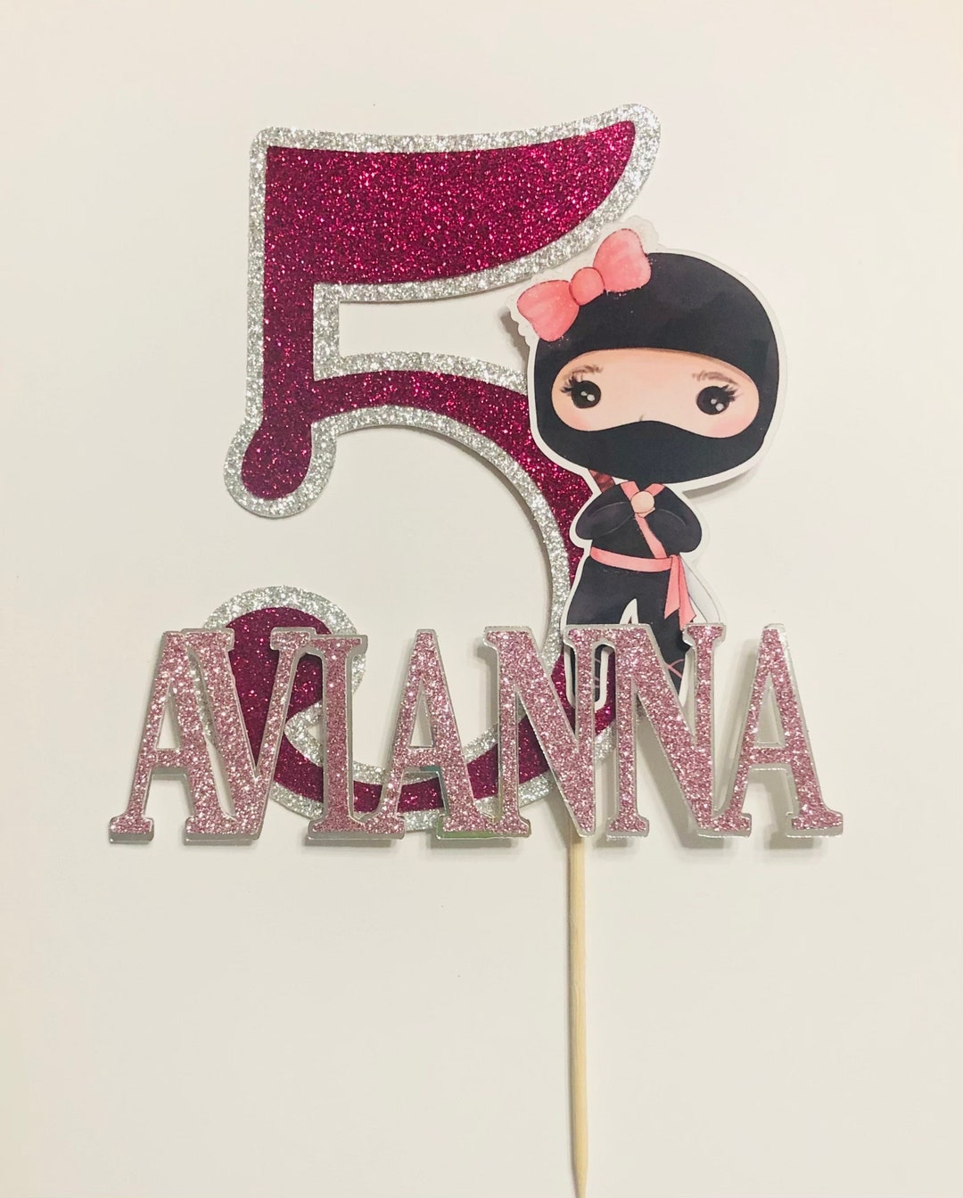 Ninja Girl Cake Topper, Ninja Party Supplies Etsy