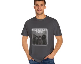 Maglietta divertente con gatti di Neighborhood Watch, regalo unisex per gli amanti dei gatti
