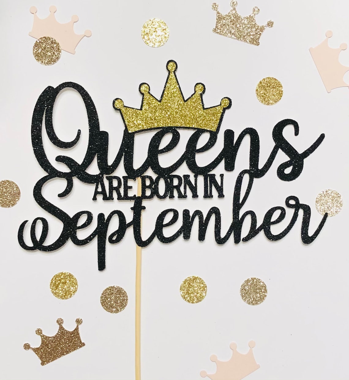 Queen Cake Topper Zodiac Sign Queen Cake Toppers Queens are Etsy