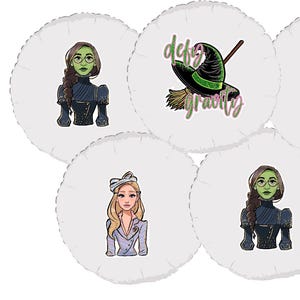 Wicked Balloon Stickers, Wicked Party Supplies