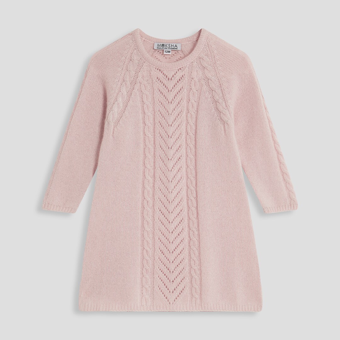 Baby Longsleeve Dress 100 Cashmere Handknitted Baby Etsy