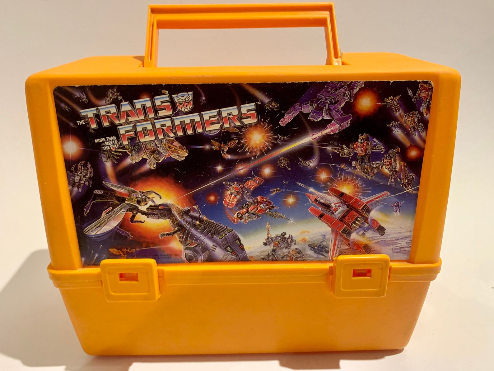 1985 Transformer Thermos Lunch Box Orange Canadian RARE Etsy