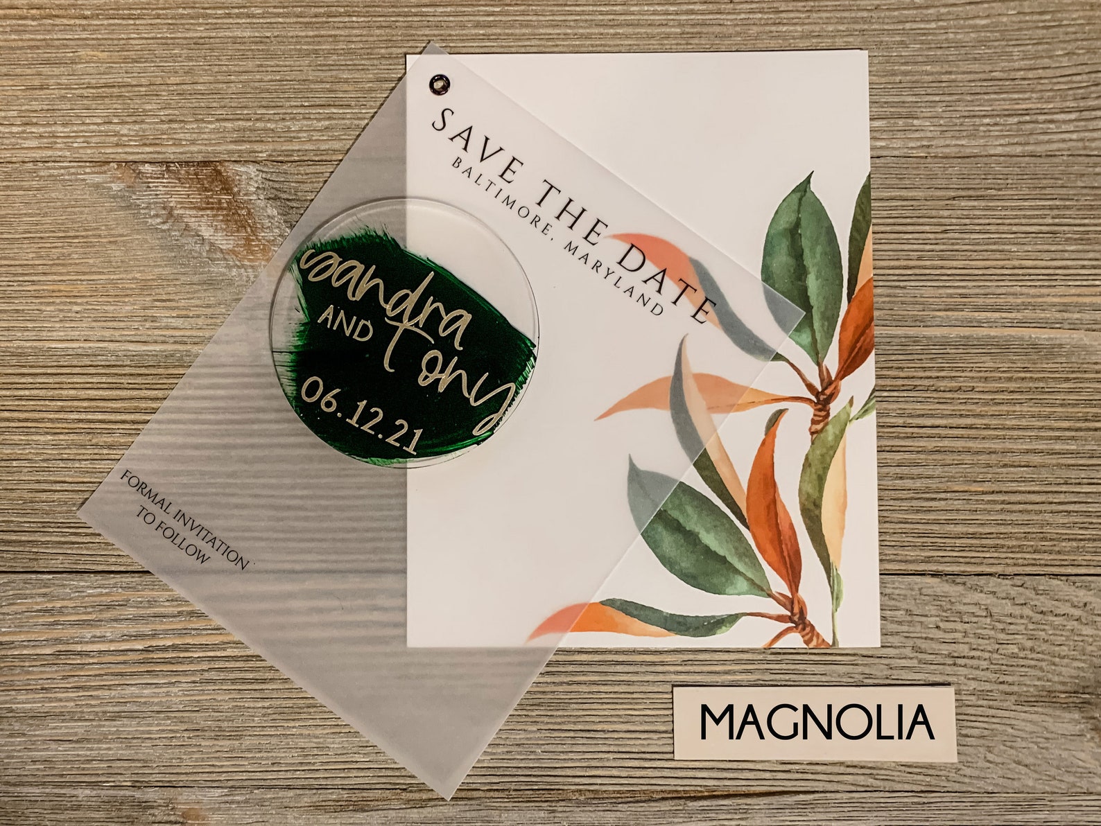 Save the Date Clear Acrylic Save the Date Modern Save Etsy