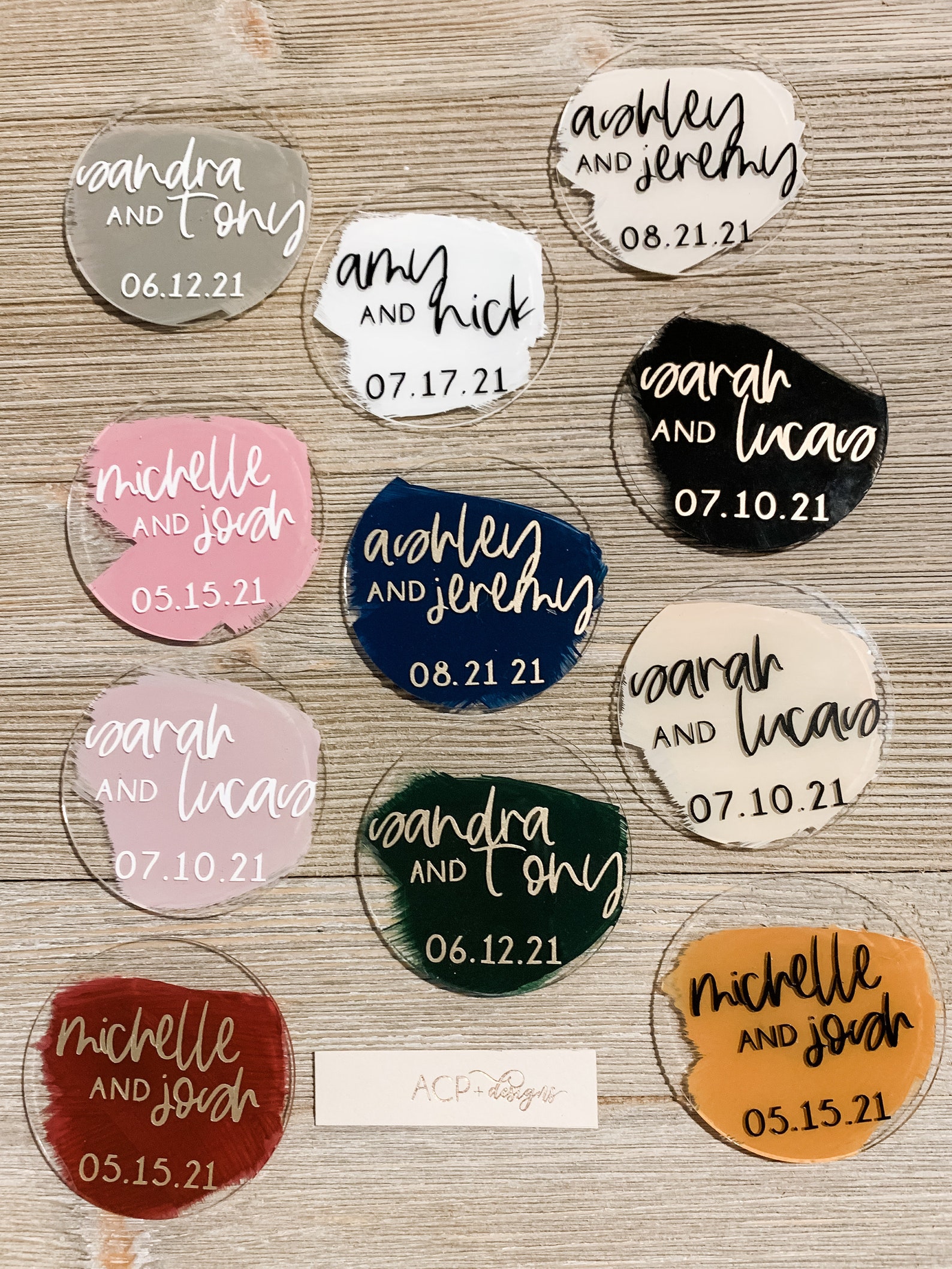 Save the Date Clear Acrylic Save the Date Modern Save Etsy