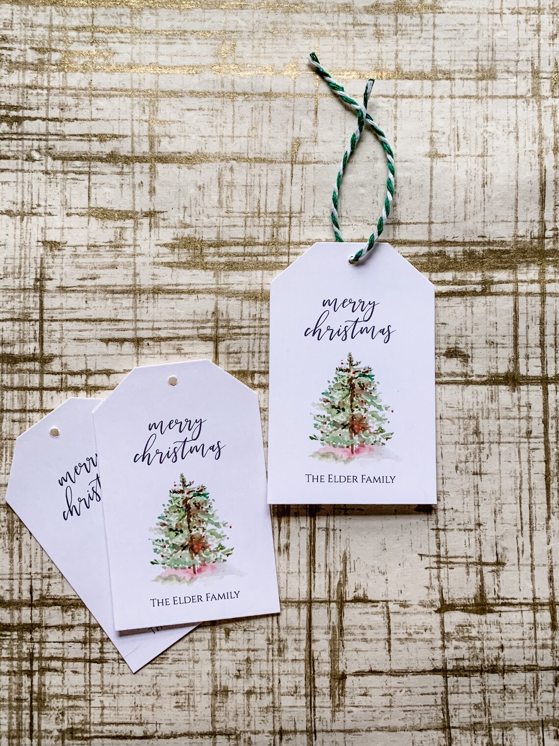 Christmas Tree Gift Tags Set of 10 Holiday Gift Tag With Etsy