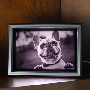 Personalized 4x6 Lithophane Picture Lamp with Custom Photo Frame