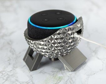 Futuristic Geometric Echo Dot Holder 3rd Gen Alexa Stand Home Decor