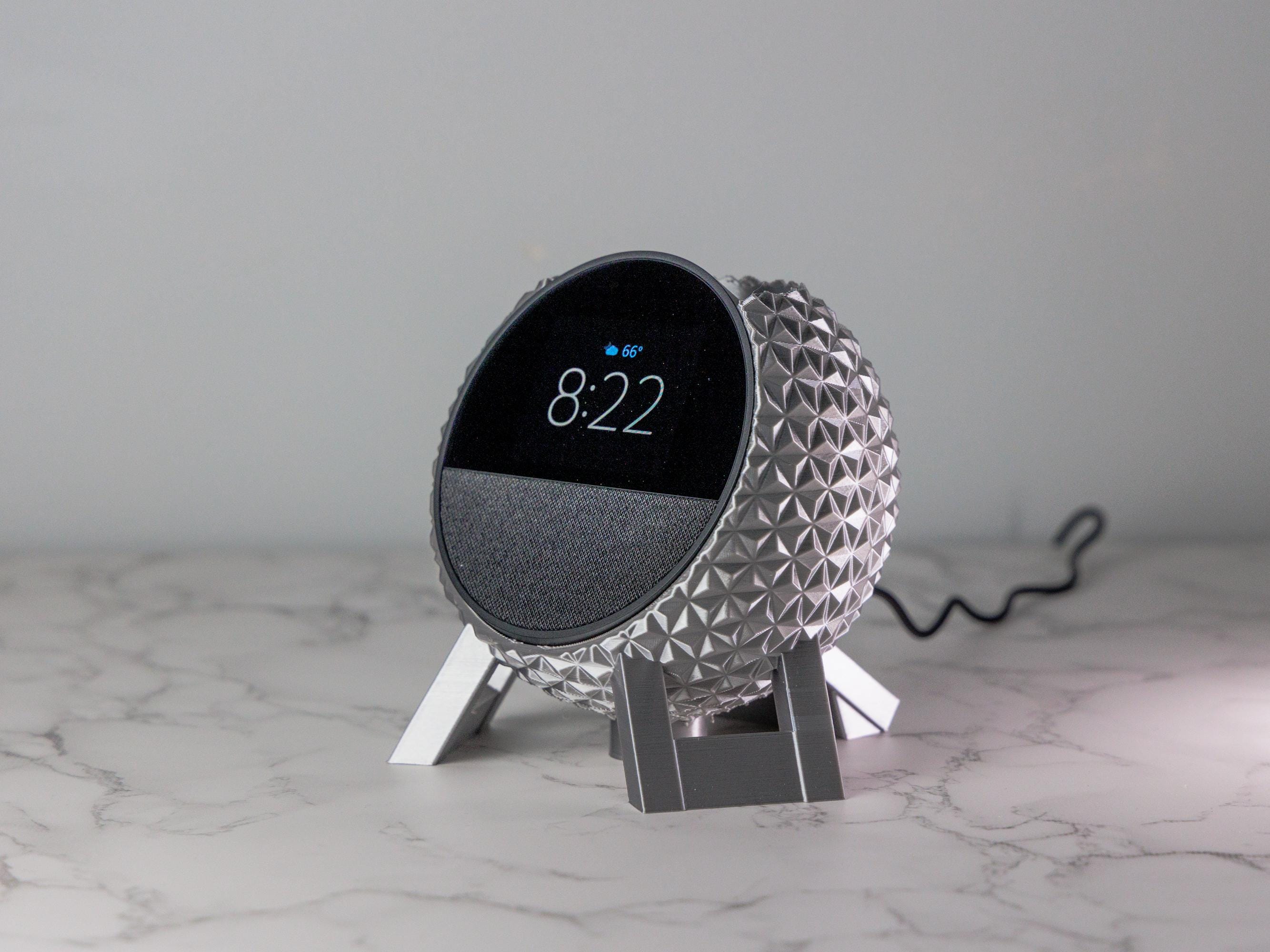 Alexa Geometry 3D Printed Geometric Echo Spot Stand: Stylish Alexa Holder for Home ...