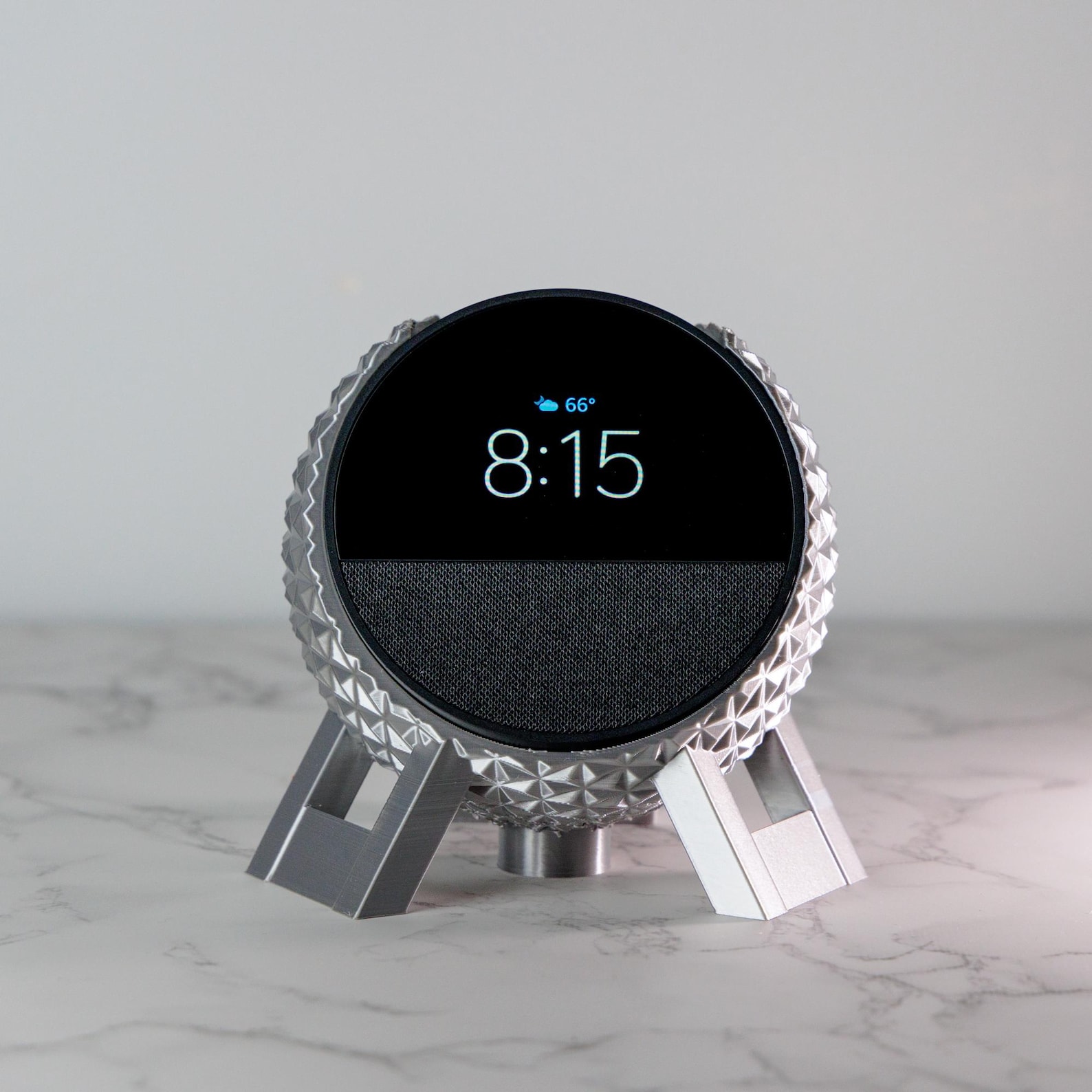 Alexa Geometry 3D Printed Geometric Echo Spot Stand: Stylish Alexa Holder for Home ...
