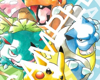 ポケモンRGBYアニバーサリーA3サイズプリントポスター - Etsy 日本