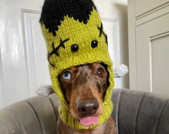 Frankenstein Dog Hat - Monster Hat, Dog Hat, Pet Hat, Halloween Hat, Dog Clothing, Dog Clothes, Pet Clothing, Pet Clothes,