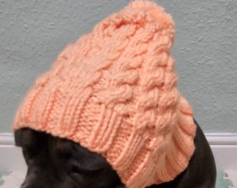 Cable Twist Pom Dog Hat, Cats, Cat Hat, Dogs, Dog Hat, Pets, Pet Hat, Dog Clothing, Pet Clothing, Cat Clothing, Pet Accessories,