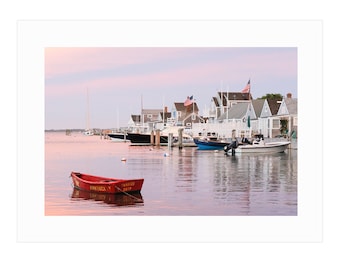 Sunken Ship Sunset Framed Nantucket Art Print