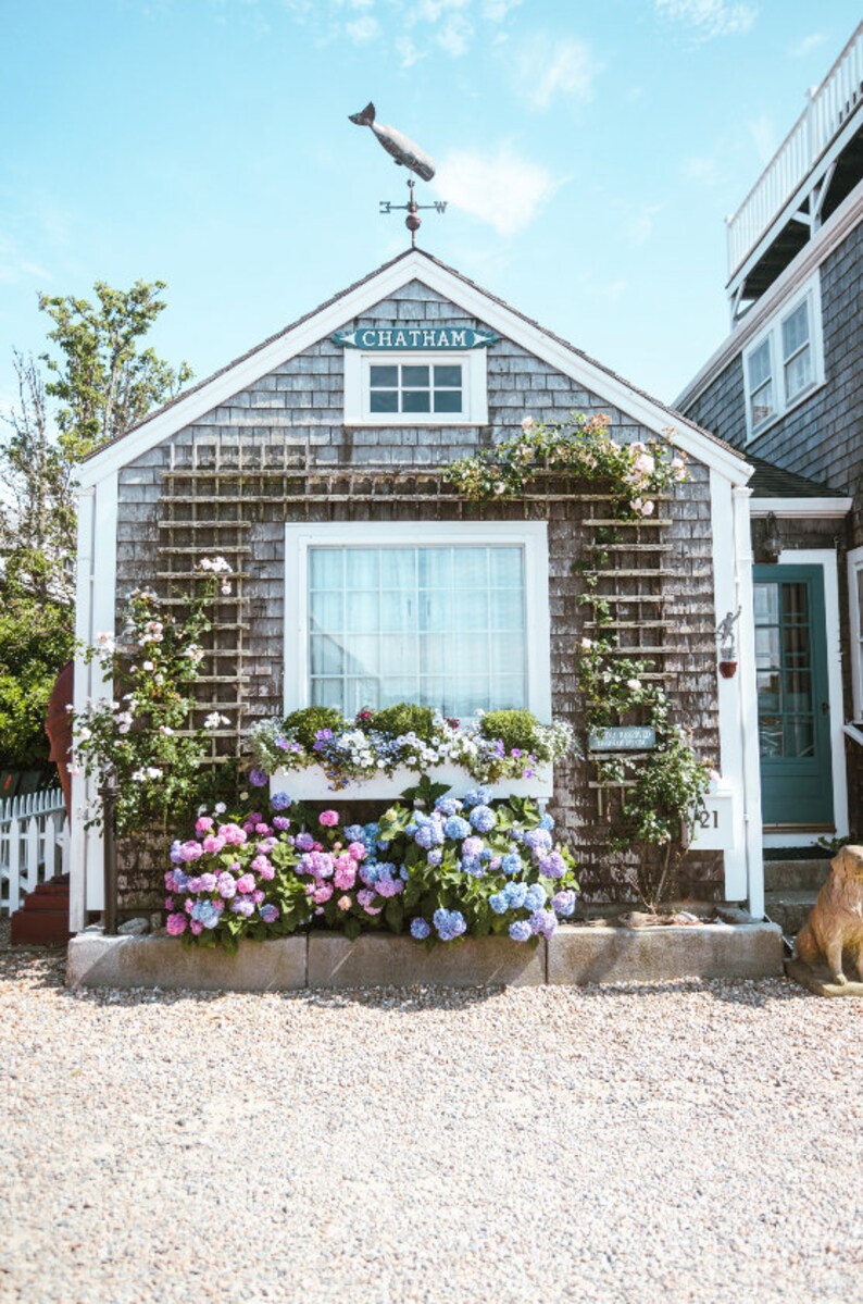 Chatham Old North Wharf Cottage Framed Nantucket Art Print Etsy