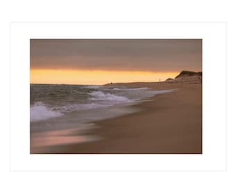 Cisco Beach Fisherman Framed Nantucket Art Print