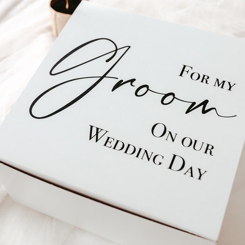 Gift for Groom From Bride on Wedding Day Groom Gift Box Etsy