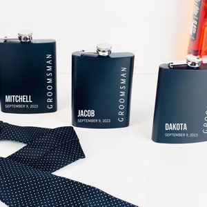 Personalized Flask, Best Man Gift, Engraved Flask, Groomsmen Proposal Gift, Groomsmen Flask, Best Man Flask, Groomsmen Gifts for Wedding Day