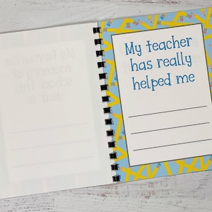 Teacher Card from Kids, Teacher Book Gift, Teacher Gift, Teacher Appreciation Gift, Gift for Teacher, Sentimental Teacher Gifts image 2