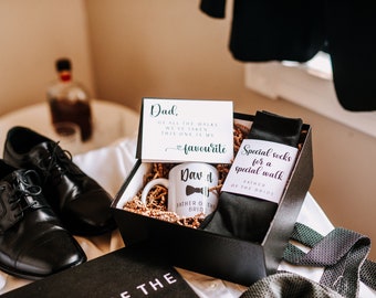 Father of the Bride Gift Box, Father of the Bride Socks, Parents Wedding Gift From Daughter