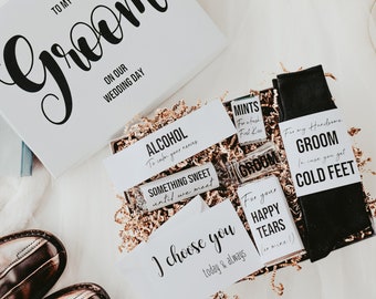 Groom Gift Box,  Groom Gift from Bride, Husband Wedding Gift, Gift for Groom, Future Husband Gift, Wedding Morning Gift for Fiance,