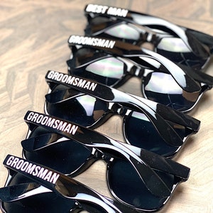 Groomsmen Sunglasses - Personalized sunglasses - Wedding Party Sunglasses - Wedding Sunglasses - Groomsmen Gift - image 3