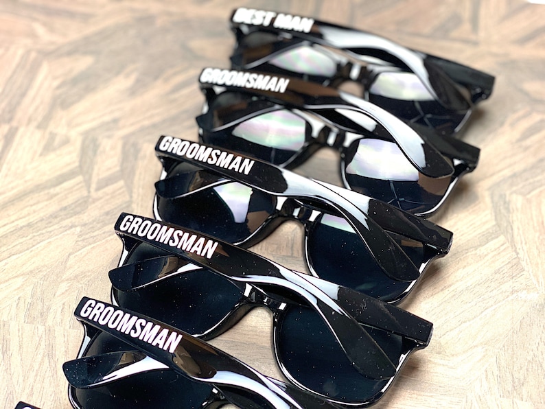 Groomsmen Sunglasses - Personalized sunglasses - Wedding Party Sunglasses - Wedding Sunglasses - Groomsmen Gift - image 3