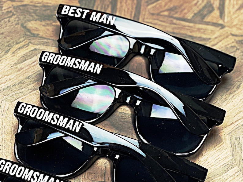Groomsmen Sunglasses - Personalized sunglasses - Wedding Party Sunglasses - Wedding Sunglasses - Groomsmen Gift - image 5