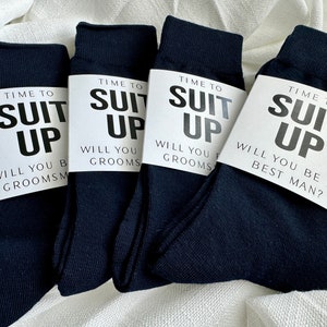 Navy Blue Groomsmen Socks Wedding Socks Groomsmen Gifts Groomsmen Proposal Best Man Gifts Bridal Party Groomsman Socks Brother of the Bride