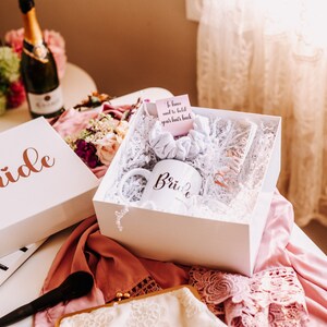 婚約ギフトボックス、花嫁ギフトボックス、花嫁介添人からの花嫁ギフト、花嫁へのギフト