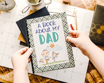 Dad Gift, Fathers Day Book, Dad Book, Personalized Book, Activity Book, Fathers Day Gift for Dad, Daddy Gift, From kids, from daughter son