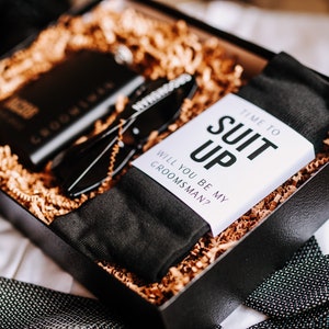 Groomsmen Proposal Box, Groomsmen Gift Box, Groomsmen Gift Set, Will you be my Groomsman, Groomsmen Gifts, Groomsmen Socks image 1