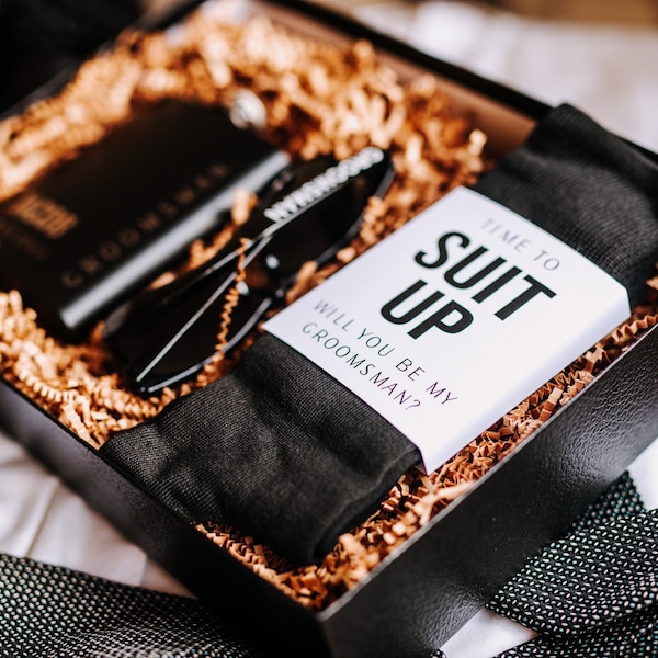 Groomsmen Proposal Box, Groomsmen Gift Box, Groomsmen Gift Set, Will you be my Groomsman, Groomsmen Gifts, Groomsmen Socks