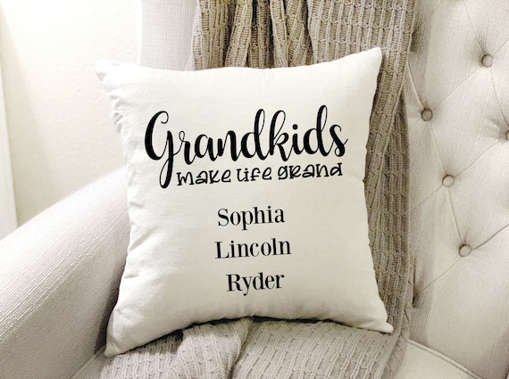Grandma Pillow Mother's Day Gift Photo Pillow Custom Grandmother Pillow