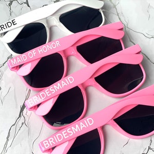 Bachelorette Sunglasses, Bachelorette Party Favors, Bride Sunglasses, Bridesmaid Sunglasses, Bridesmaid Proposal, Bridesmaid Gifts Groomsmen
