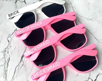 Bachelorette Sunglasses, Bachelorette Party Favors, Bride Sunglasses, Bridesmaid Sunglasses, Bridesmaid Proposal, Bridesmaid Gifts Groomsmen