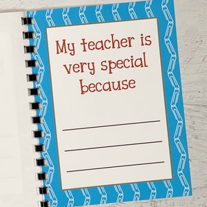 Teacher Card from Kids, Teacher Book Gift, Teacher Gift, Teacher Appreciation Gift, Gift for Teacher, Sentimental Teacher Gifts image 7