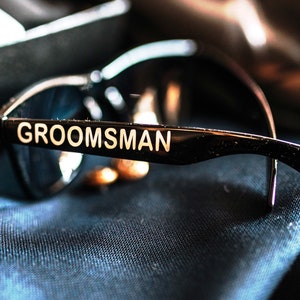 Groomsmen Sunglasses - Personalized sunglasses - Wedding Party Sunglasses - Wedding Sunglasses - Groomsmen Gift - image 2