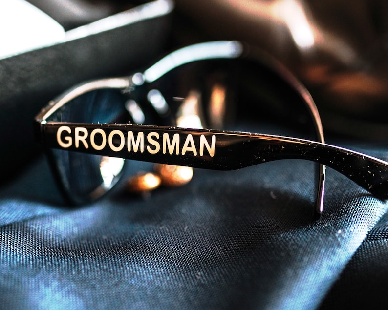 Groomsmen Sunglasses - Personalized sunglasses - Wedding Party Sunglasses - Wedding Sunglasses - Groomsmen Gift - image 2