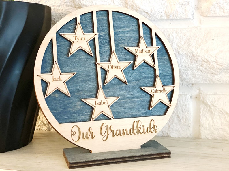 Personalized Grandkids Sign, Grandparent Gifts, Gift from Grandkids, Nana Gift, Grandpa Grandma Gift, Christmas Gift for Grandparents image 4
