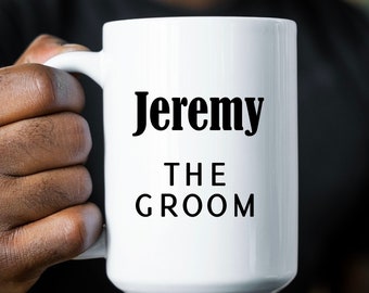 Groom Mug, Husband Wedding Day Gift, Fiancé Gift, Gift for Groom