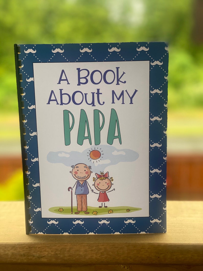 Personalized gift for papa papa book papa gift grandpa