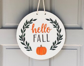 Herbst Türhänger, Kürbis Türhänger, Geschenk zur Wohnungseinstimmung, Hausbesitzer,