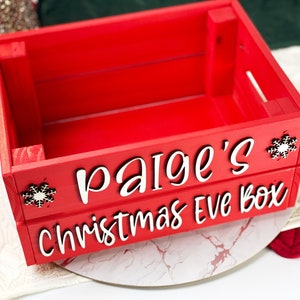 Christmas Eve Box, Christmas Eve Crate, Personalized Box, Christmas Gifts, Gift for Kids,