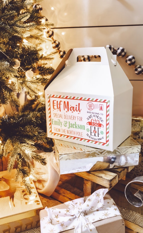Elf Arrival Box Elf Props Christmas Elf activities