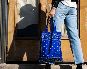 Blue elegant cats printed women canvas tote handbags mz841 Blue elegant cats printed women canvas tote handbags mz841