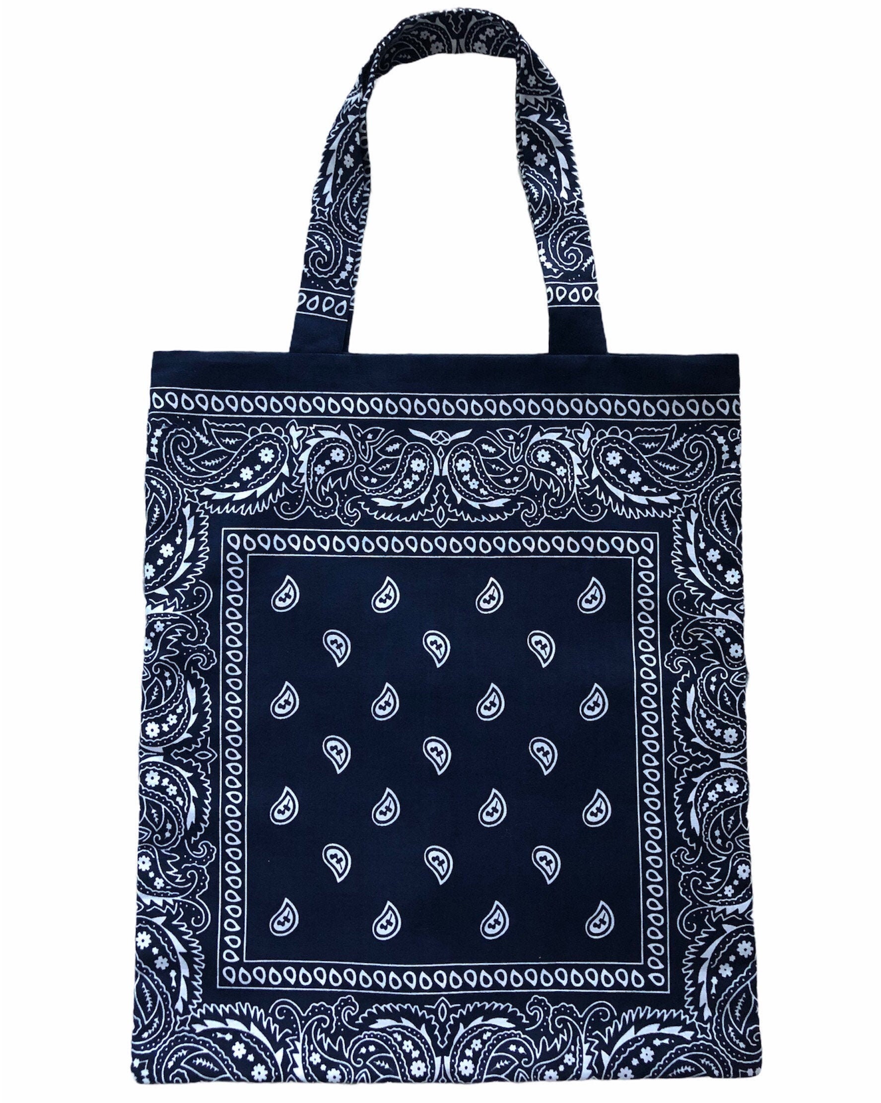 Borsa Tote bandana blu navy | Etsy Italia