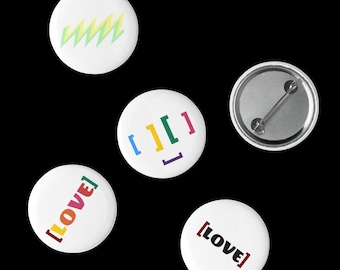 Set aus Anstecknadeln