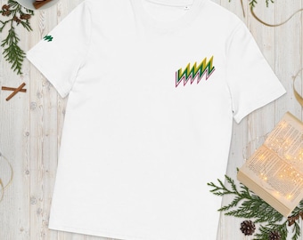 Unisex Bio-T-Shirt mit geripptem Ausschnitt