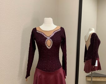Adult XS, S, M, L & XL Maroon Sparkly Dress!